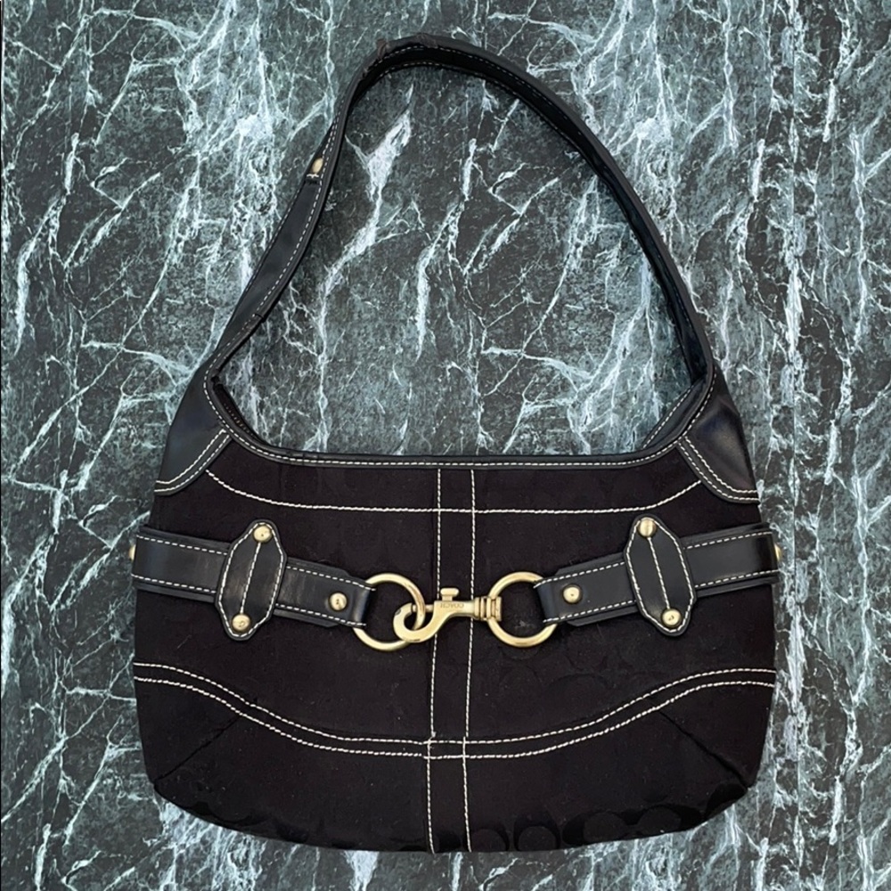 Coach Hampton Monogram Hobo Bag